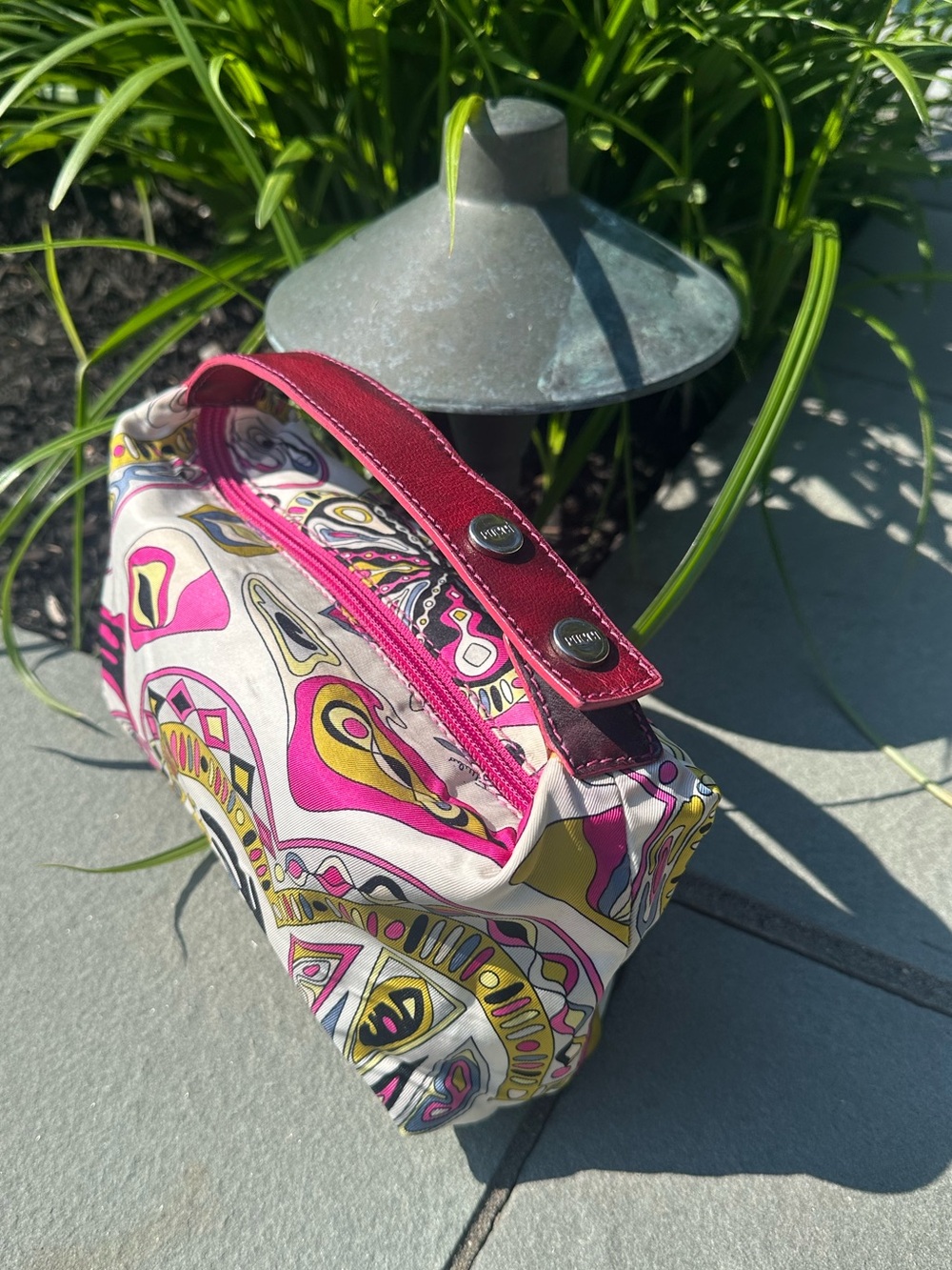 Women's Emilio Pucci Mini Vanity Handbag Y2K Era Brilliant Abstract Multicolor